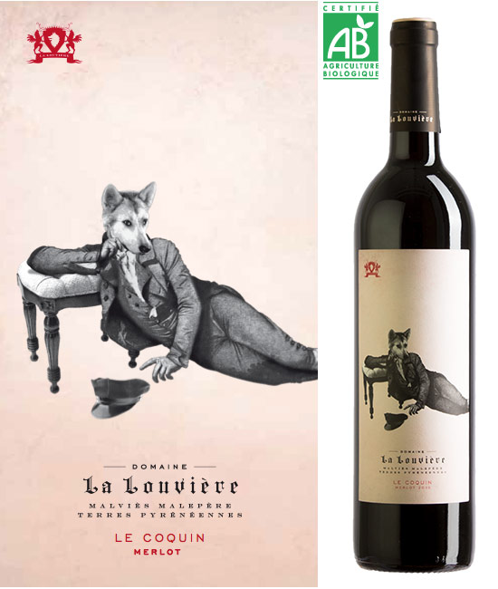 Le Coquin, Domaine La Louvière, IPG Pays d'Oc Merlot